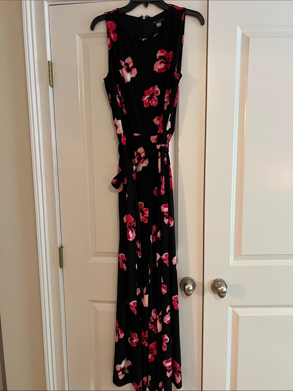 Tommy Hilfiger Black Jumper  with Pink Floral Print